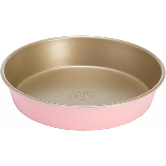 PARIS HILTON 9 inch Cake Pan Bakeware Pink Champagne Nonstick Heavy Duty New - Picture 1 of 13
